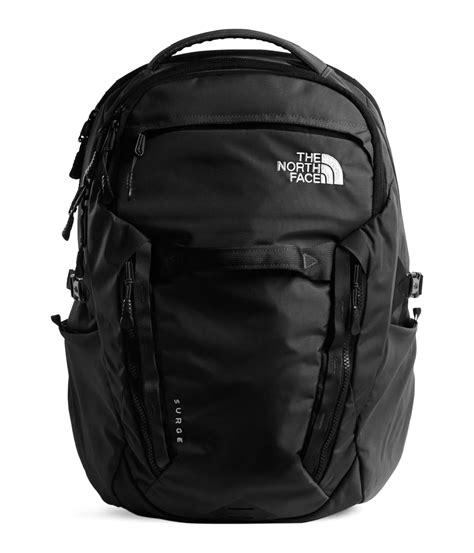 north face backpack with luggage strap.